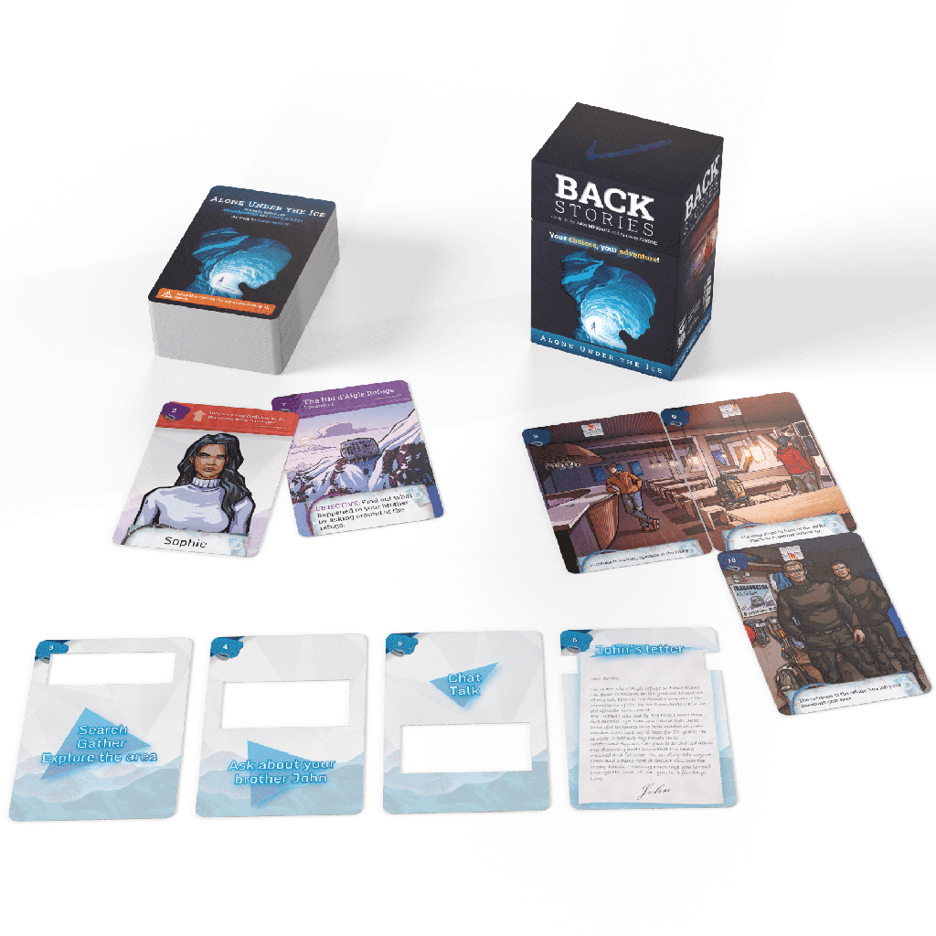 Backstories: Alone under the ice - Components with Box