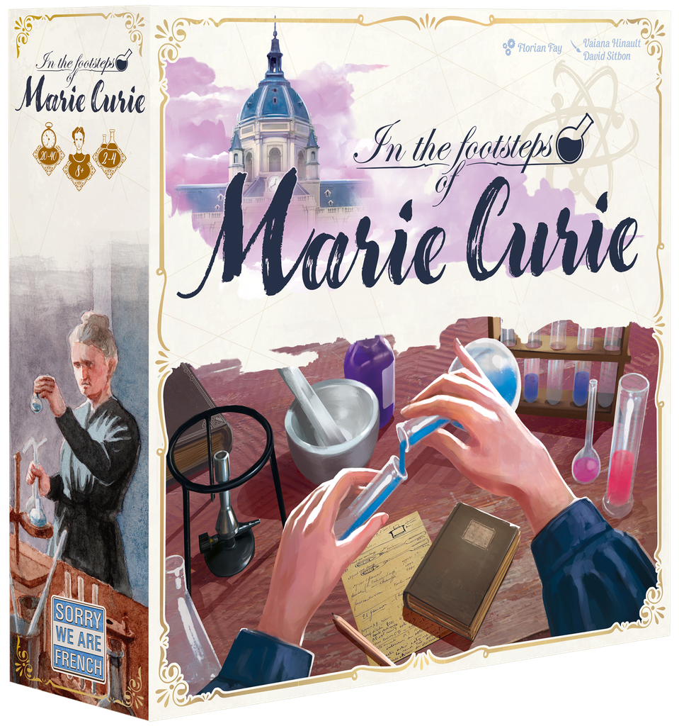 In the Footsteps of Marie Curie - Box Mockup Left