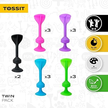 TOSSIT Twin Pack (PinkBluePurpleGreen?)