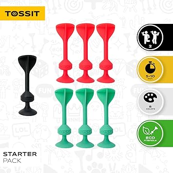 [SPLSET-RECY] TOSSIT Starter Pack (Red/Cyan)